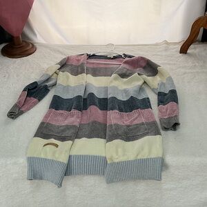 Simply Southern Pastel Striped Cardigan